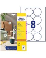 Photo Étiquettes adhésives permanentes - Diamètre 69 mm - Blanc AVERY