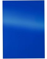 Photo Plat de couverture pour reliure A4 - Carton Chromolux - Bleu PAVO (8011063)