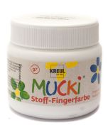 Photo KREUL : Gouache aux doigts pour textile MUCKI - 150 ml - Blanc (Peinture) image