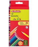 Photo HERLITZ : Étui de 12 crayons de couleur triangulaires