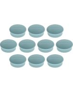 Photo Lot de 10 Aimants ronds - 20 mm - Bleu : MAGNETOPLAN 1664603