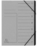 Photo Trieur 7 compartiments à élastiques - Gris EXACOMPTA Image