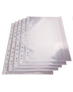 Lot de 100 Pochettes perforées en PP lisse 0,07 mm - A4 PRO-Office