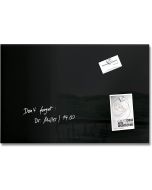 SIGEL GL120 : Tableau magnétique en verre - 600 x 400 mm - Noir Modèle