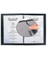 Chemise pour menu A4 en plastique - Anthracite SIGEL