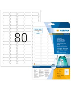 HERMA 10002 : Étiquettes adhésives blanches amovibles - 35,6 x 16,9 mm