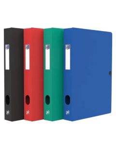 Boite de classement Memphis avec bouton - 40 mm - Assortiment OXFORD