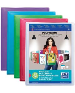 Protège-Documents Personnalisable de 40 Vues - Assortiment : OXFORD Polyvision Modèle
