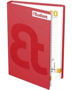 Agenda Scolaire 2025/2026 - L'Etudiant MANIFESTE - Rouge OXFORD