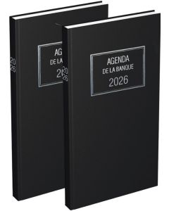 LECAS Agenda banquier 2025 150 x 340 mm 2 volumes