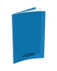 Cahier d'écolier 96 pages Grands carreaux - 210 x 297 mm - Polypro Bleu CONQUERANT