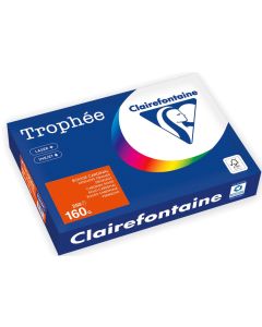 CLAIRALFA Lot de 250 feuilles A4 Trophée - 160 g Rouge Cardinal
