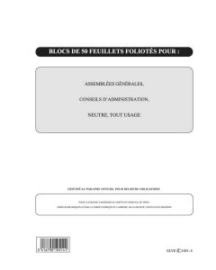 Recharge pour registre juridique - 50 feuillets ELVE Image