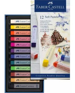 Craies pastel - 12 couleurs assorties : FABER-CASTELL Studio Quality Modèle