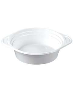 Assiette creuse en plastique blanc : STARPAK Lot de 100 Visuel