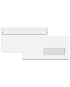 Enveloppes avec fenêtre C6/5 - 114 x 229 mm - 80 g/m2 CLAIREFONTAINE Lot de 500