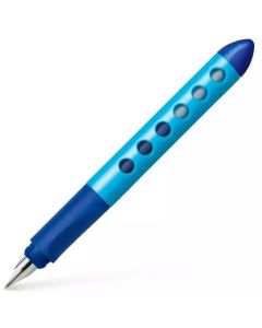 Stylo plume éducatif Scribolino pour gaucher - Bleu : FABER CASTELL Visuel