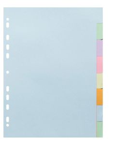 EXACOMPTA : Jeu de 5 intercalaires neutres en carte lustrée rigide 2605E