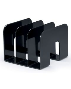 Porte-revues 3 compartiments - Noir - DURABLE Trend Modèle