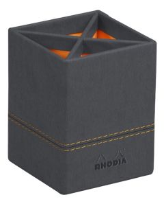 Pot à crayons 4 compartiments - Titane RHODIA