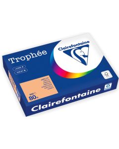 Ramette de papier Trophée de 500 feuilles A4 - Abricot CLAIREFONTAINE Ramette