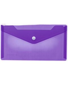 Pochette enveloppe DL à bouton-pression - Transparente HERMA