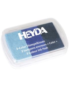 Coffret de 3 Tampons Encreurs - Bleu clair/Bleu moyen/Bleu foncé : HEYDA Image