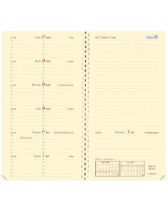 Agenda Semainier de poche 2026 à spirale - 88 x 170 mm QUO VADIS Italnote S