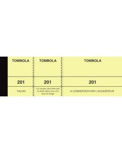 TOMBOLA Elve : Carnet de 1.000 de tickets de Tombola - Jaune 253