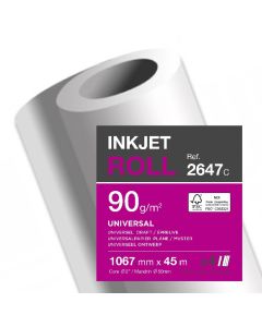 Papier pour Traceur jet d'encre - 1067 mm x 45 m : CLAIREFONTAINE Visuel