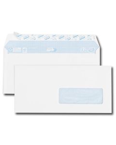 Enveloppes avec fenêtre de 35 x 100 mm - 110 x 220 mm - 80 g : GPV Office Lot de 500 Visuel