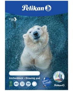 Photo PELIKAN : Bloc à dessin de 20 feuilles - A4 