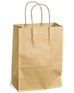 Sac en papier avec anse - 240 x 110 x 330 mm - Marron MAIL-MEDIA Lot de 250