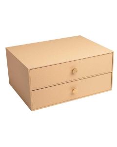 Module de rangement 2 tiroirs -  Office by Me - Beige EXACOMPTA