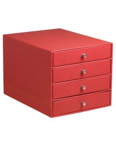 Module de classement 4 tiroirs - Simili-cuir Noir RHODIA