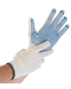 Gants de travail en coton polyester STRUCTA I - Blanc - Taille XL HYGOSTAR