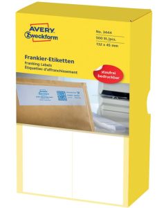 Étiquettes d'Affranchissement Double - 163 x 43 mm AVERY Lot de 500