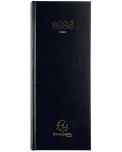 Agenda Journalier 2026 - 135 x 340 mm - Format Long EXACOMPTA