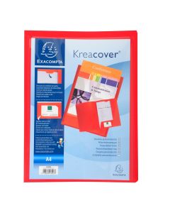 43503E EXACOMPTA Kreacover : Chemise personnalisable - Rouge