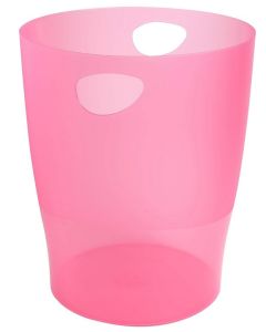 Corbeille à Papier ECOBIN - 15 litres - Framboise Lincolor EXACOMPTA