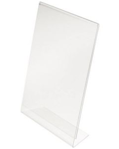 Porte-visuel droit - 1/3 A4 portrait DEFLECTO Exemple modèle