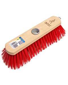 Balai d'extérieur avec brosse en élaston - 260 mm - Nature / Rouge PEGGY PERFECT
