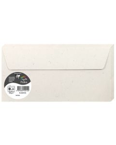 Enveloppes - 110 x 220 mm - Blanc naturel POLLEN Natura Lot de 20