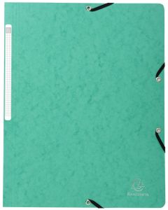 Chemise à élastiques sans rabat Carte lustrée - Vert : EXACOMPTA Photo