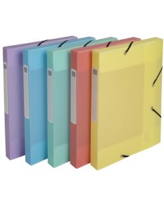 Boîte de classement - Dos 25 mm - Assortiment : EXACOMPTA Chromaline Pastel image