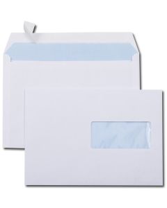 Lot de 500 Enveloppes autocollantes avec fenêtre C5 - 162 x 229 mm : GPV Modèle