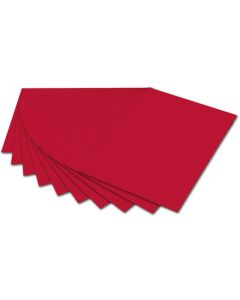 Carton de Bricolage 500 x 700 mm - Rouge tuile - 300 g/m² : FOLIA Photo