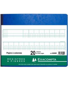 EXACOMPTA 6200E Registre 20 colonnes 250 x 320 mm 
