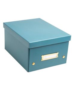 Boite de rangement A5+ - Bleu Canard EXACOMPTA Néo Déco 62253E