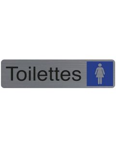 Plaque adhésive de signalisation - Toilettes Femme : EXACOMPTA image